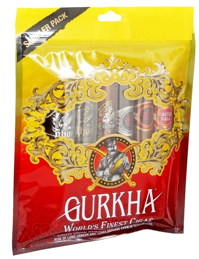 [00301] Gurkha Dominican Repub (Yellow & Red Pouch)